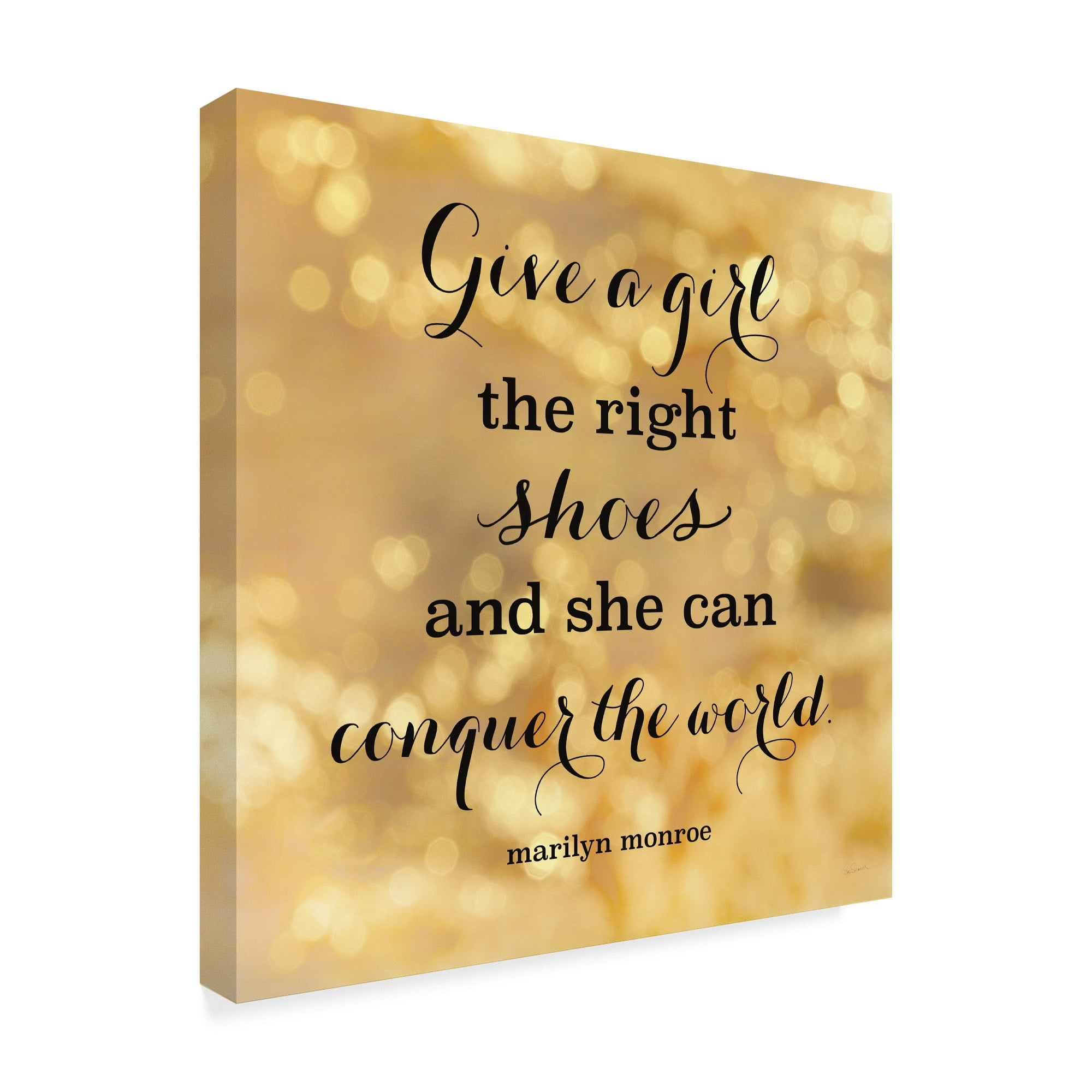 Trademark Fine Art 'Fashion Quotes IV' Canvas Art by Sue Schlabach