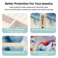 thumbnail image 3 of Rainbow Unicorn Travel Portable Square Jewelry Stand Organizer Storage Box for Rings, Earrings, Necklaces, Bracelets - Suitable for Girls and Women, 3 of 6