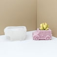 thumbnail image 3 of Osdhezcn Vintage Bus Flower Pots Mold DIY Epoxy Resin Cement Gypsum Molds Silicone Mould, 3 of 15