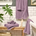 thumbnail image 2 of Beautiful by Drew Barrymore 6-Piece Dot Bath Towel Set, Soft 100% Cotton, Rose Pink, 2 of 5