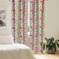 thumbnail image 2 of Ambesonne Easter Curtains, Colorful Camomiles, Pair of 28"x84", Multicolor, 2 of 5
