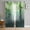 Grass Green, variant on Purple Forest Sheer Curtains 54 Inches Length 2 Panels Set, Window Sheer Curtains for Living Room/Bedroom, Vintage Foggy Woods Tree Light Filtering Rod Pocket Curtain 52'' x 54'' x 2