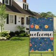 thumbnail image 4 of Spring Summer Multicolored Flower Leaves Garden Flag 28x40 Inch Double Side for Outdoor Courtyard Garden Decor Flowers Welcome Holiday Flag for Outside Decoration, 4 of 6