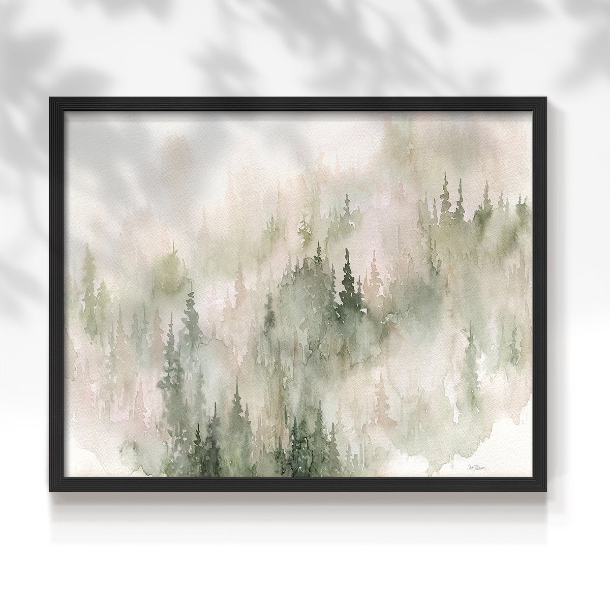 Misty Mountain Sides by Carol Robinson - Restickable Framed Giclée Print