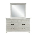 thumbnail image 2 of New Classic Furniture Silver Sands 2-Piece Wood Dresser and Mirror Set in Gray, 2 of 7