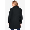 thumbnail image 2 of Jessica London Women's Plus Size Long Denim Jacket Oversized Jean Jacket, 2 of 4