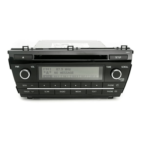 Restored Toyota 2014 - 2016 Corolla AM FM Receiver with Single Disc and Display 86120-02F60 (Refurbished)