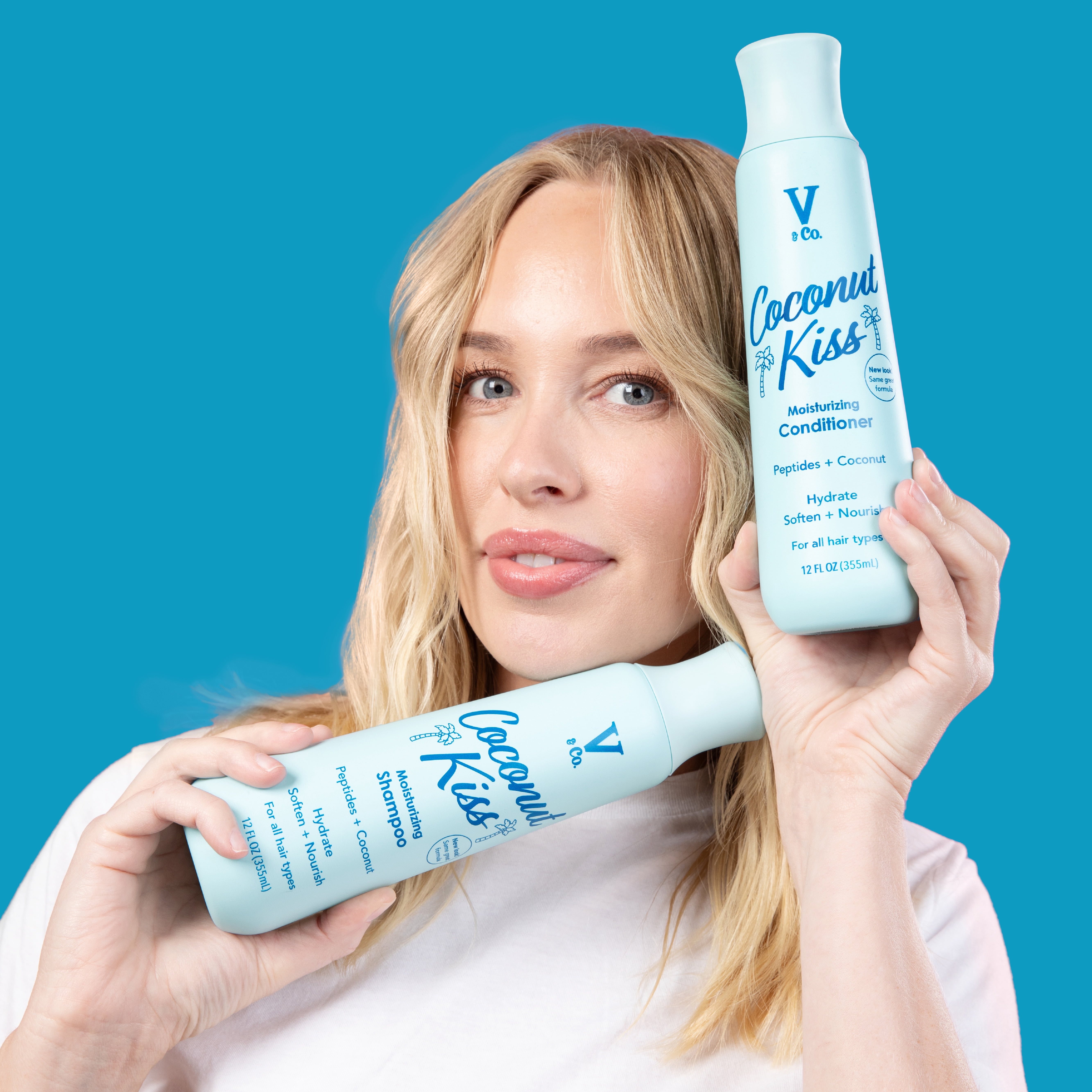 V&Co. Beauty Moisturizing Shampoo 12 fl oz, for Adults and Teens
