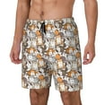 thumbnail image 1 of Balery Cartoon Cat Bañador para hombre, shorts de playa de secado rápido con entrepierna y forro de compresión-3X-Large, 1 of 6