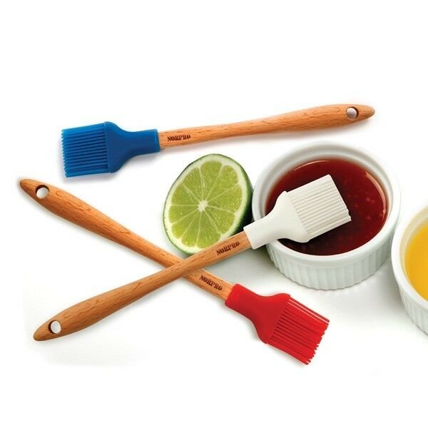 Norpro 7" Mini HeatResistant Silicone Basting Brush For Pastry