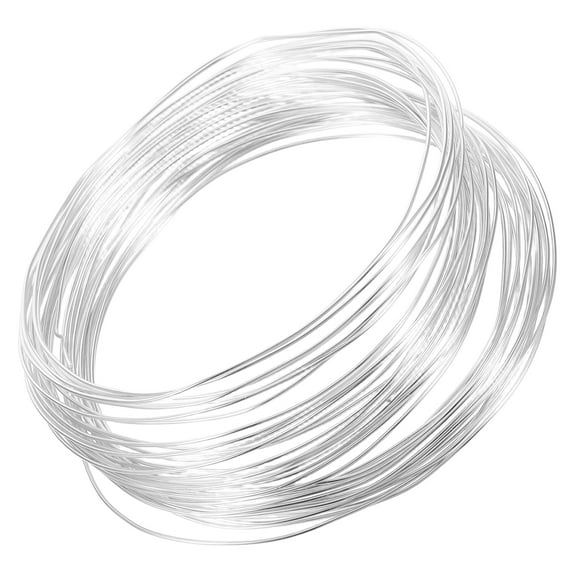 1 Roll Aluminum Wire Crafts Wire Bendable Aluminum Crafts Wire Metal Wire Sculpting Wire Doll Flexible Wire Suitable for Various DIY Crafts Jewelry Making Silver