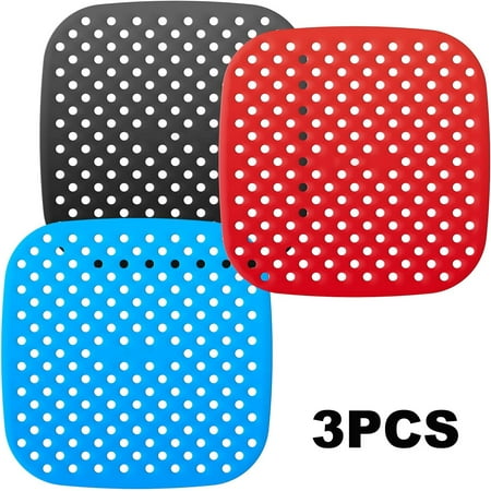 

Disposable Fryer Filter Silicone DFDLU Silicone Air Fryer Liners Easy Clean Non Stick AirFryer Accessory Parchment Paper Replacement - 7.5 Square