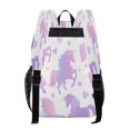 thumbnail image 3 of PVC Transparent Backpacks Clear Backpack for Travel and Outings Unicorn Silhouette Pattern, 3 of 7