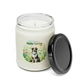 thumbnail image 2 of Australian Shepherd Hello Spring Time Flower Floral Nature Soy Wax Candle Aussie Dog Lover Gifts 9oz White Birch & Black Pepper Candle - 02031, 2 of 5