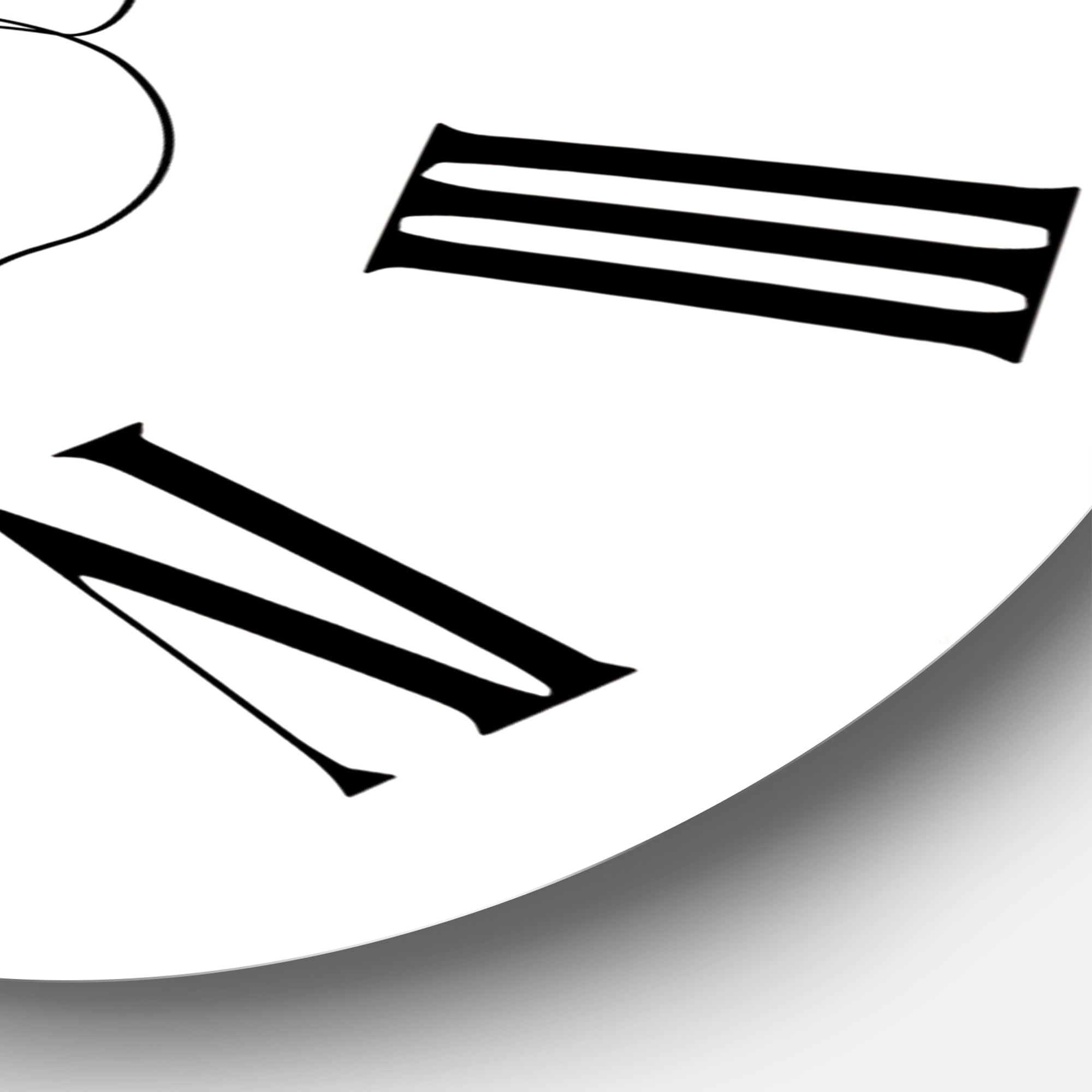 Designart 1 in Modern,Contemporary Wall Clock
