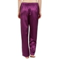 thumbnail image 3 of "Leisureland Women's Stretch Satin Pajama Pants", 3 of 3