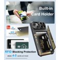 thumbnail image 3 of Funda tipo cartera BXYJY para iPhone 15/14/13 con tarjetero y RFID, 3 of 7