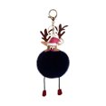 thumbnail image 1 of Christmas Elk Keychain Backpack Decoration Plush Toy Pendant Key Chain Animal Doll Keyring Ball Pendant Exquisite Elk Keychain Decoration, 1 of 9