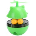 thumbnail image 2 of Gato gatito plataforma giratoria juguete fuga ajustable bola de comida juguetes interactivos suministros para mascotas verde, 2 of 5