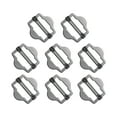 thumbnail image 1 of Unique Bargains 8Pack Metal Adjuster Slide Buckles, 25mm Webbing Strap Roller Pin Clip (Black), 1 of 6