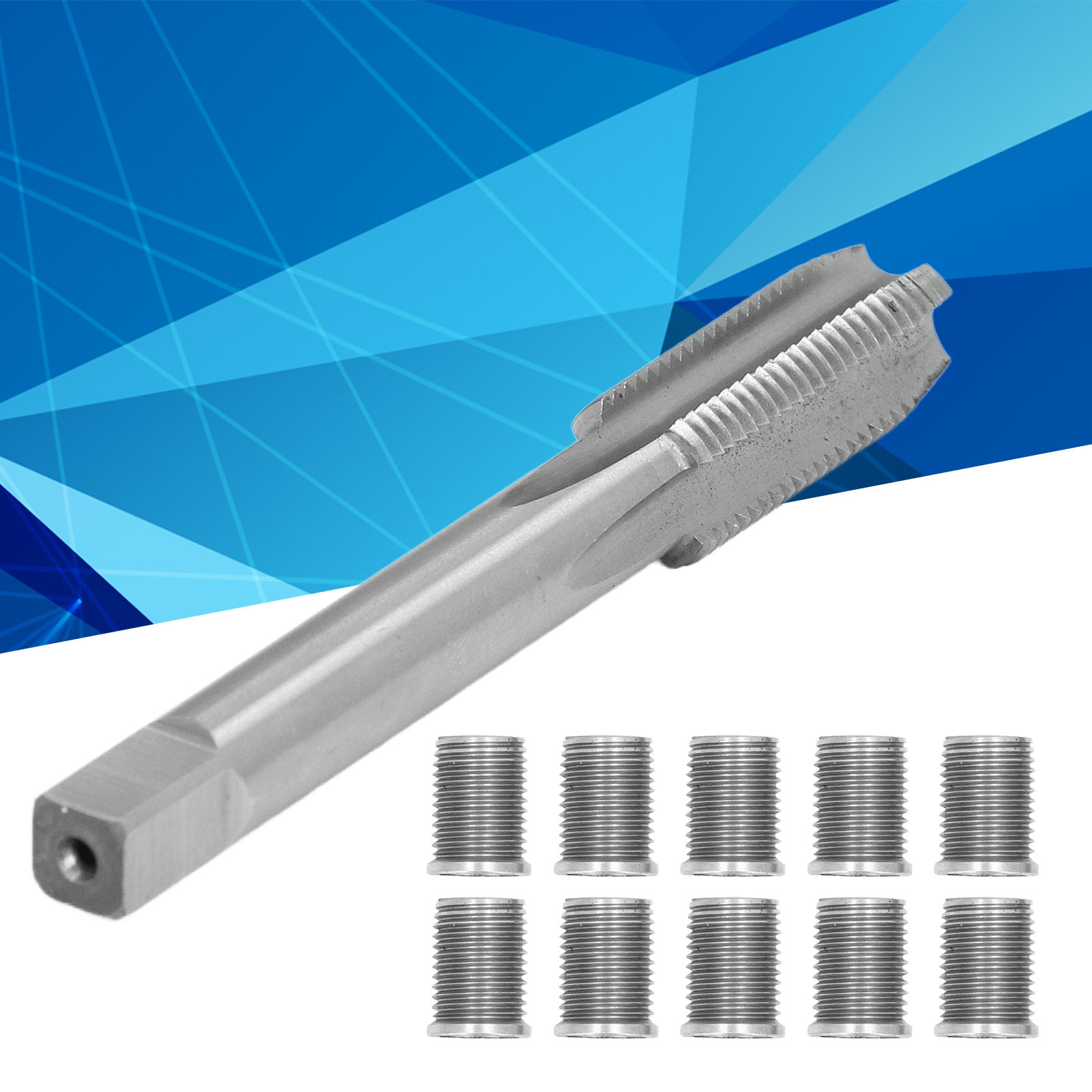 Stainless steel Spark Plug Thread Repair Tool M12x1.25 Tap Auto Accessories Hardware Kit M10x1.25 Bolt 