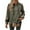 #0299-Army Green, variant on Women Casual Hoodie Plaid Patch Hooded Sweatshirts Casual Long Sleeve Pullover Loose Fit Tunic Winter Tops Shirts