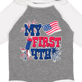 thumbnail image 4 of Inktastic My First 4th with American Flag Rocket and Fireworks Boys or Girls Long Sleeve Baby Bodysuit, 4 of 5