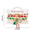 thumbnail image 3 of Qocolhg Christmas Decorations Indoor Outdoor, Christmas Bracelet Multi Layered Stackable Artificial Beaded Chain Jewelry Jewelry Bag Snowflake Christmas Tree Reindeer Bracelet Set, on Sale Clearance!, 3 of 6