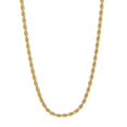 thumbnail image 1 of CUITING 2.4mm 14k Yellow Gold Plated Twisted Rope Choker Chain Necklace  18 inches, 1 of 7