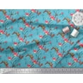 thumbnail image 3 of Soimoi Cotton Duck Fabric Leaves,Floral & Macaw Parrot Bird Print Fabric by The Yard 56 Inch Wide, 3 of 3