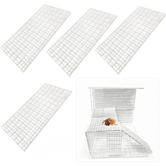 Hermit Crab Climbing Grids 4 Pcs Reptile Habitat Wall for Turtles, Lizards