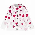 thumbnail image 6 of JFGHDG Valentines Day Sweater Women Heart Sweater Womens Long Jacket Open Front Cardigan for Women Plus Size Knit Cardigan Women Sweaters Cardigan Plus Size Lightweight Cardigan Hot Pink M, 6 of 6