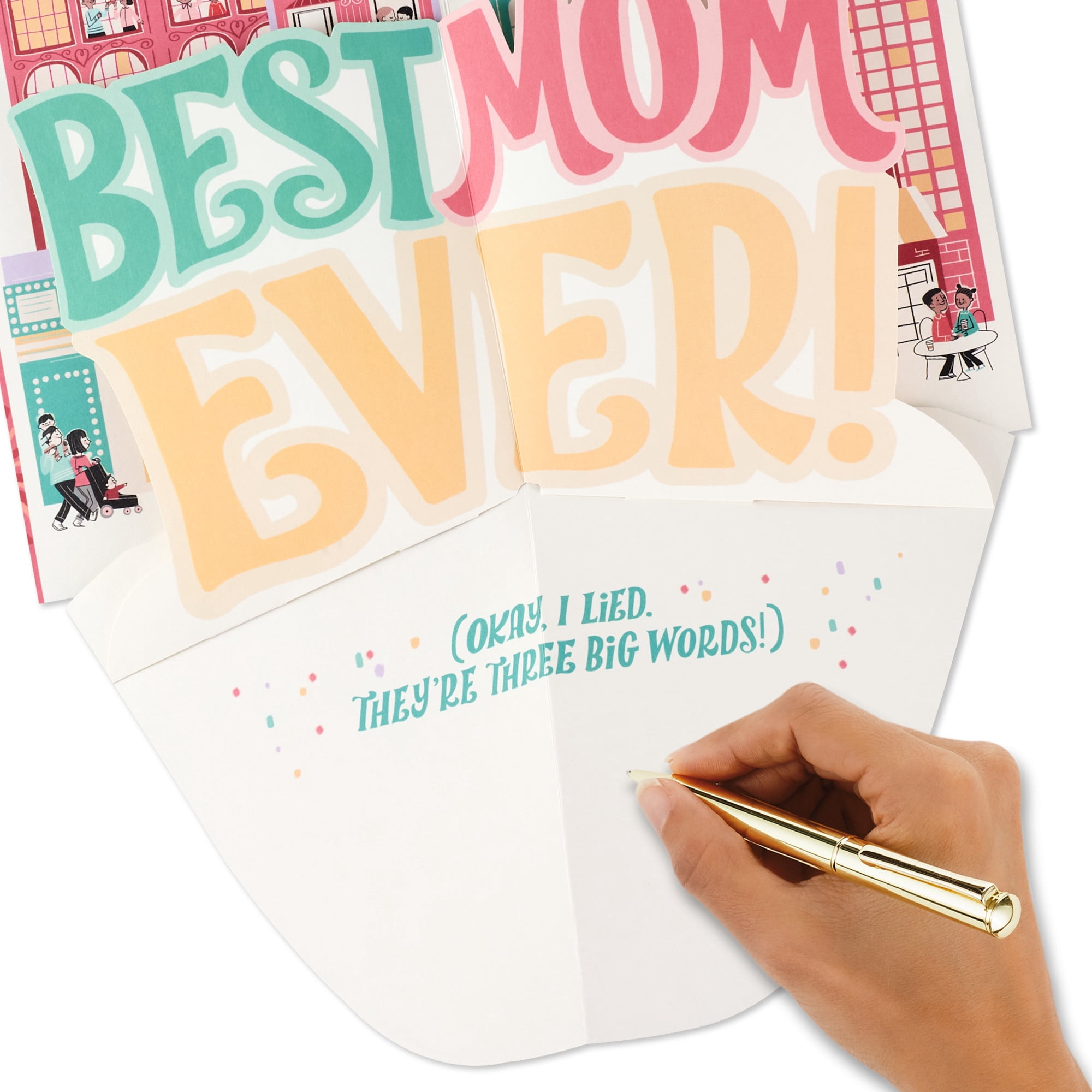 Hallmark Funny Pop-Up Mother's Day Card for Mom (Three Little Words)