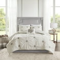 thumbnail image 3 of Home Essence Alicia 4 Piece Embroidered Cotton Reversible Duvet Cover Set, 3 of 22
