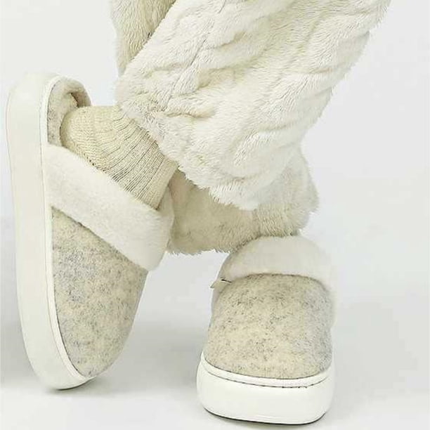 Teissuly Women's Slippers Memory Foam House Bedroom Slippers for Women Fuzzy Plush Comfy Faux Fur Lined Slide Shoes Sole Trendy Gift Slippers Teissuly WER2023112002653