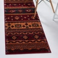 thumbnail image 2 of Unique Loom Lucerne Collection Area Rug - Rosengart (2' 7" x 10' Runner Rust Red/Black), 2 of 9