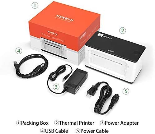 Shipping Label Printer, 4x6 Label Printer for Shipping Packages, USB  Thermal Printer for Shipping Labels Home Small Business, with Software for Instant  Conversion from 8x11 to 4x6 Labels
