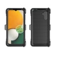 thumbnail image 3 of Njjex Phone Cases for Samsung Galaxy A13 5G (2021) 6.5", [Buit-in Temerped Glass Screen Protector] Combo Holster Belt Clip [Heavy Duty] [Kickstand] Full-Body Rugged Holster Case (Black), 3 of 9