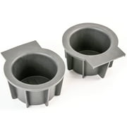 2 Front Center Console Cup Holder Rubber Inserts for 2009-2014 Compatible with Ford F-150 Without Flow Through See Photos to Verify Center Console Type 2L1Z-7813562-AAA 2L1Z7813562A 41008