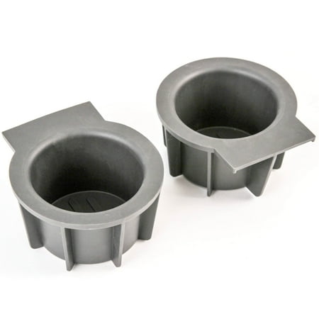 2 Front Center Console Cup Holder Rubber Inserts for 2009-2014 Compatible with Ford F-150 Without Flow Through See Photos to Verify Center Console Type 2L1Z-7813562-AAA 2L1Z7813562A 41008