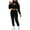 01# Black, variant on skpabo Tracksuit Women Workout Sets 3 Piece Hoodie Sweatshirt Tank Tops Jogger Pants Ladies Casual Loose Sport Activewear Loungewear Leggings Yoga Gym Wear Sets