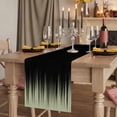 thumbnail image 2 of Table Runners 72 Inches Long Dress Scarves, Sage Green Black Ombre Farmhouse Kitchen/Dining Table Runner, Coffee Tablerunners, Modern Abstract Striped Gradient 14x72 Inch, 2 of 9