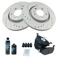 thumbnail image 2 of TRQ Front Performance Brake Rotor & Metallic Pad Kit w/Chemicals BKA17147 Fits select: 2000-2005 VOLKSWAGEN JETTA, 2000-2006 VOLKSWAGEN NEW BEETLE, 2 of 8