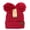 Burgundy, variant on C.C Beanie Solid Winter Double Pom Pom Hat (HAT-60)