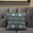 thumbnail image 5 of Carnival Geo Indoor/Outdoor Pillow with Removable Cover in Green Beige 18x18, 5 of 5