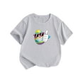 thumbnail image 2 of HAOTAGS Toddler Boys Girls Easter Graphic Tshirts Short Sleeve Crew Neck Tee Tops Casual Summer Outfits Gray Size 9 Years, 2 of 3