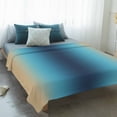 thumbnail image 4 of Blue Teal Yellow Ombre Blanket Soft Cozy Warm Throw Blanket for Couch, Plush Fuzzy Flannel Fleece Blankets for Sofa, Farmhouse Modern Gradient Art Bed Blankets Lightweight Gifts for Women, 40"x50", 4 of 9