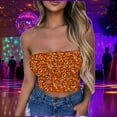 thumbnail image 6 of Einccm Women's Sequined Printed Tube Top for Yoga and Sports, Sleeveless Wrapped Camisole Tank Top in Regular Fit, Casual Fashion Summer Top Made of Comfortable Polyester for Daily Wear, 6 of 7