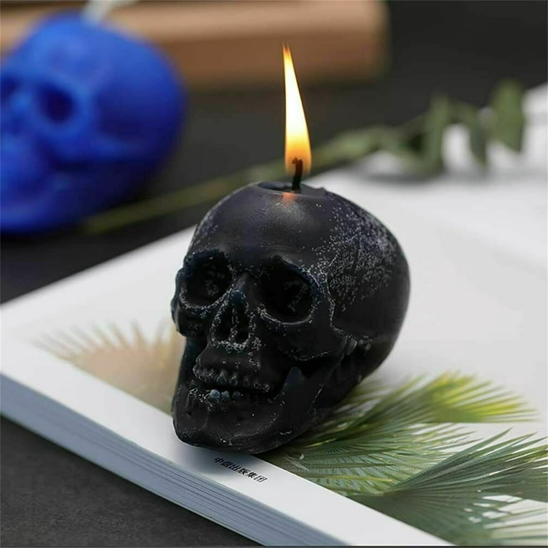 3D Skull Silicone Molds,Candle Molds for Candle Making,Skull Epoxy  Moulds,for Scented Candles, Resin Casting, Crafts, Halloween Party  Supplies, Home
