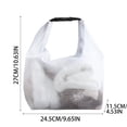 thumbnail image 2 of Moonsky Waterproof Dry Wet Separation Bag, Large Capacity EVA Storage Pouch for Gym Swimming Bathroom, Portable Hanging toiletry Organizer Gray M, 2 of 8